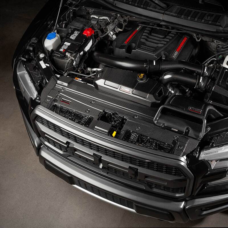 Cobb 17-20 Ford F-150 Ecoboost Raptor Redline Carbon Fiber Radiator Shroud-thumbmail-6