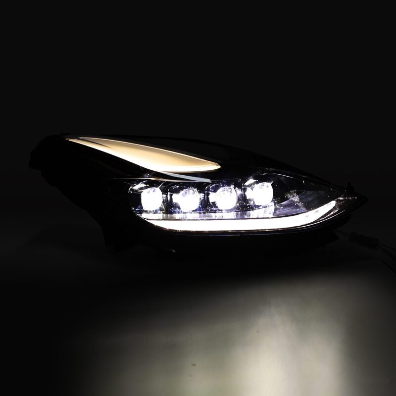 AlphaRex 17-22 Tesla Model 3/20-23 Model Y NOVA LED Proj Headlights Alpha-Blk w/Actv Lgt & Seq.Sig-thumbmail-3