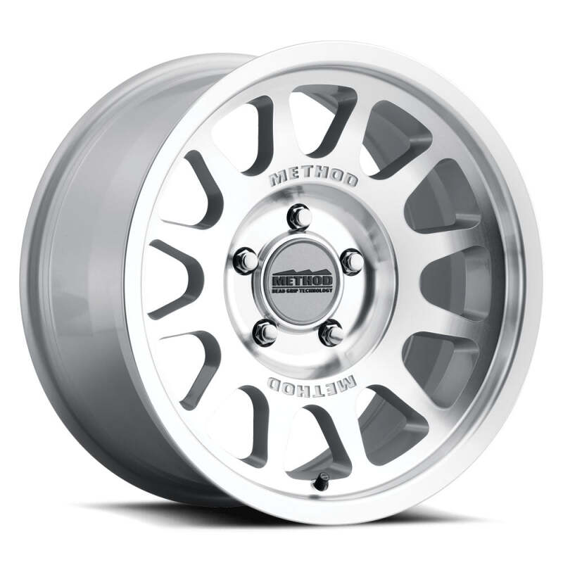 Method MR703 Bead Grip 17x8.5 0mm Offset 8x6.5 130.81mm CB Machined/Clear Coat Wheel-thumbmail-1