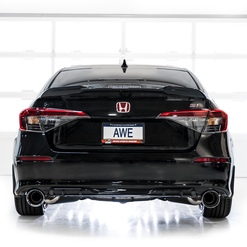 AWE Tuning 22+ Honda Civic Si/Acura Integra Track Edition Catback Exhaust - Dual Chrome Silver Tips-thumbmail-7