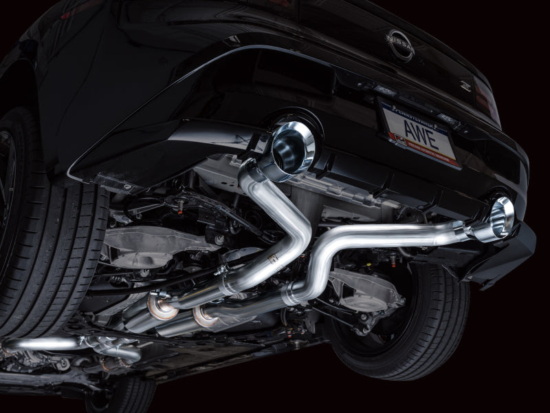 AWE 2023 Nissan Z RZ34 RWD Track Edition Catback Exhaust System w/ Chrome Silver Tips-thumbmail-8