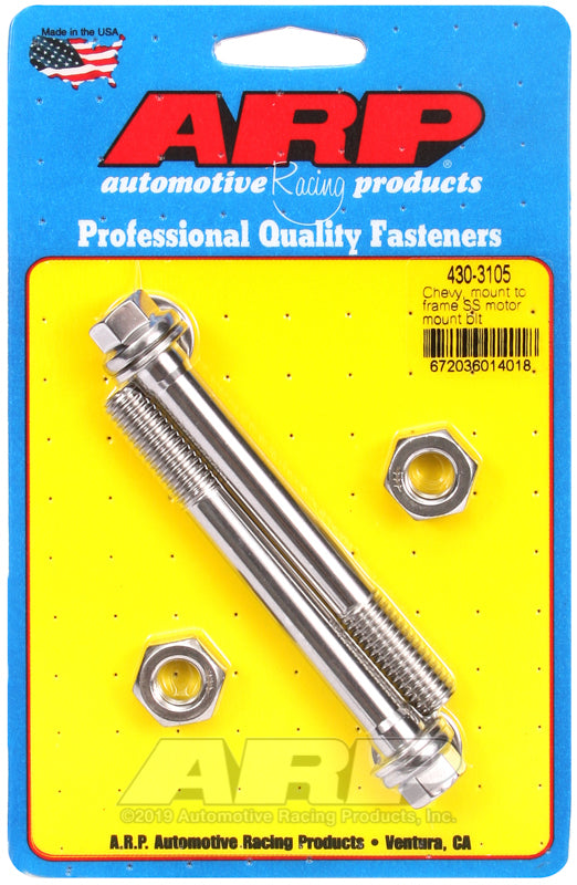 ARP Chevy Mount to Frame SS Motor Mount Bolt Kit-thumbmail-1