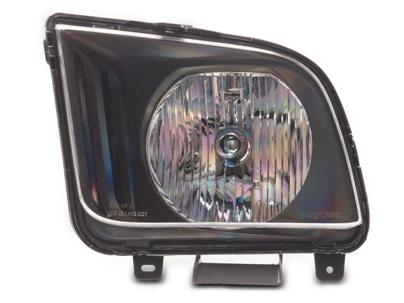 Raxiom 05-09 Ford Mustang Axial Series OEM Style Rep Headlights- Chrome Housing (Clear Lens)-thumbmail-5