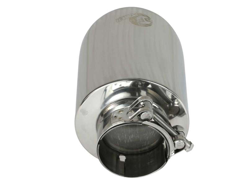 aFe MACH Force-Xp 2-1/2in 304 SS Clamp-On Exhaust Tip 2.5in In / 4.5in Out / 7in.L - Polished-thumbmail-5
