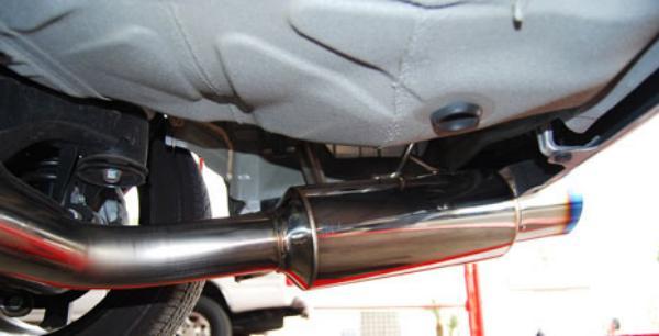 Invidia 08-09 WRX Sedan 76mm (101mm tip) RACING Titanium Tip Cat-back Exhaust-thumbmail-4