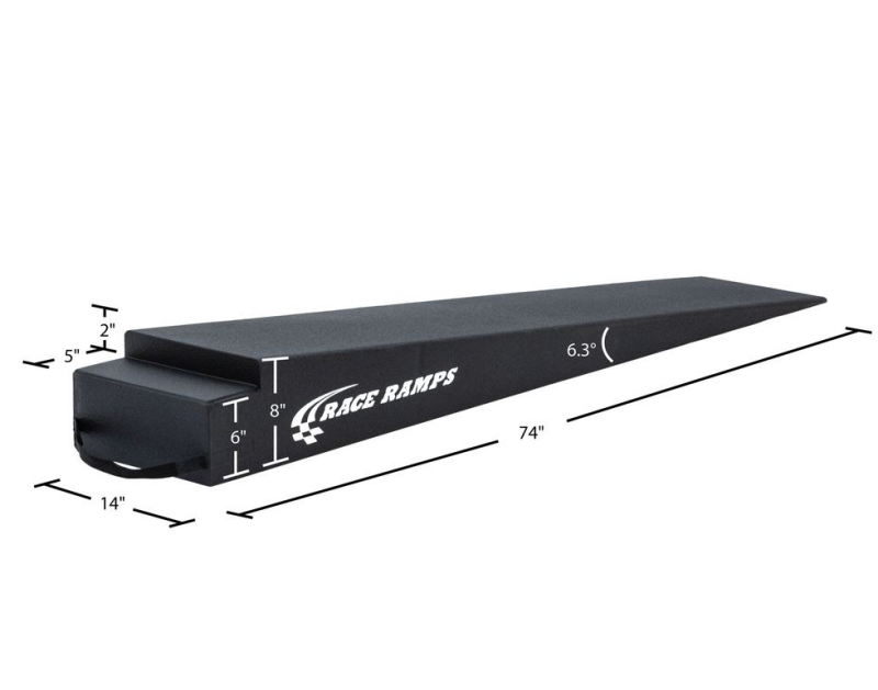 Race Ramps 8in. Extra Long Trailer Ramp - 6.3 Degree Approach Angle-thumbmail-1