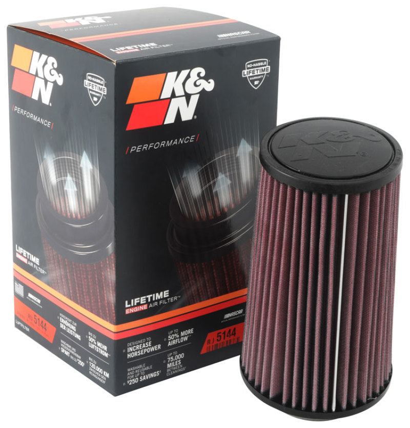 K&N Filter Universal Rubber Filter 2.75in Flange 4.75in Base 4in Top 8in Height-thumbmail-4