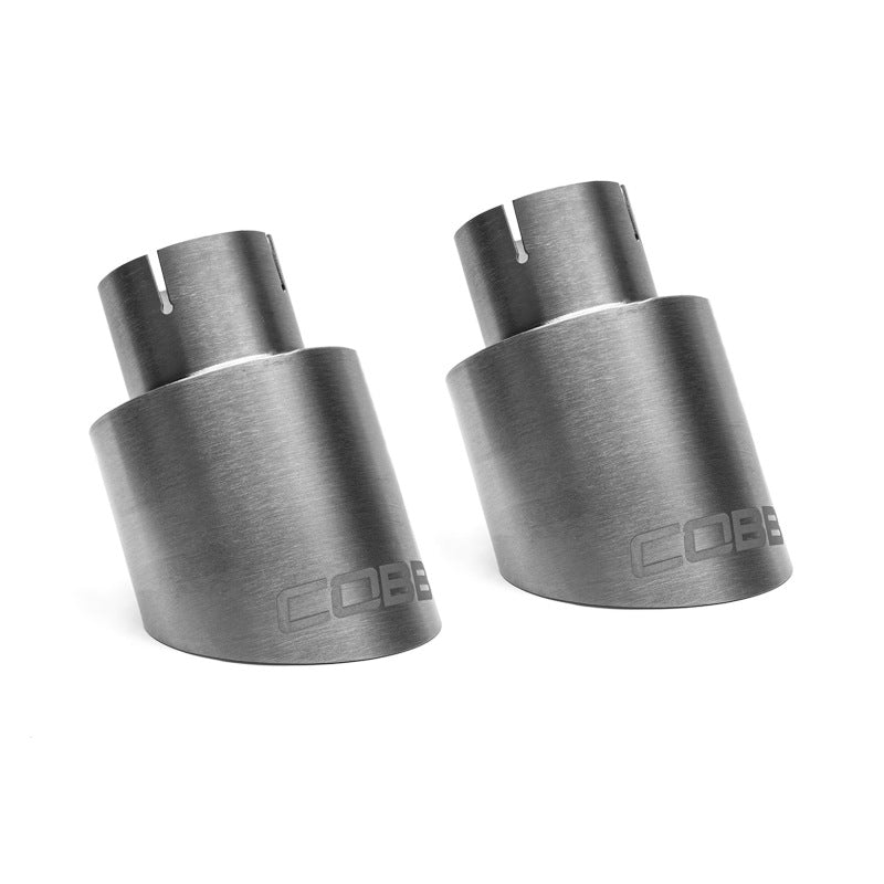 Cobb Volkswagen GTI MK7/MK7.5/MK8 Brushed Titanium Tip Kit-thumbmail-4