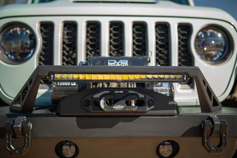 DV8 Offroad 20in Halo Elite Single Row Light Bar with Accent Light - White/Amber-thumbmail-15