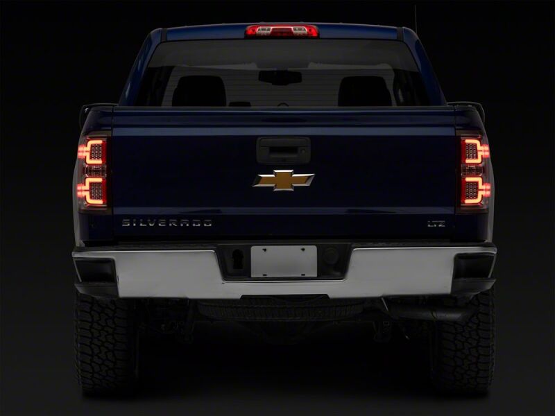 Raxiom 14-18 Chevrolet Silverado 1500 LED Tail Lights/Seq Turn Signals- Chrome- Clear Lens-thumbmail-6