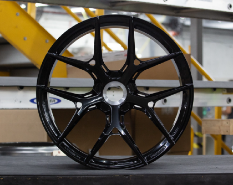 Vossen Forged S21-01 - 20x9.5 - ET36 - Centerlock - Gloss Black Wheel - 992 Turbo S Fitment (Front)-thumbmail-1