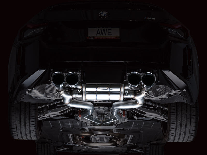 AWE Tuning 23-24 BMW G87 M2 SwitchPath Edition Exhaust - Chrome Silver Tips-thumbmail-7