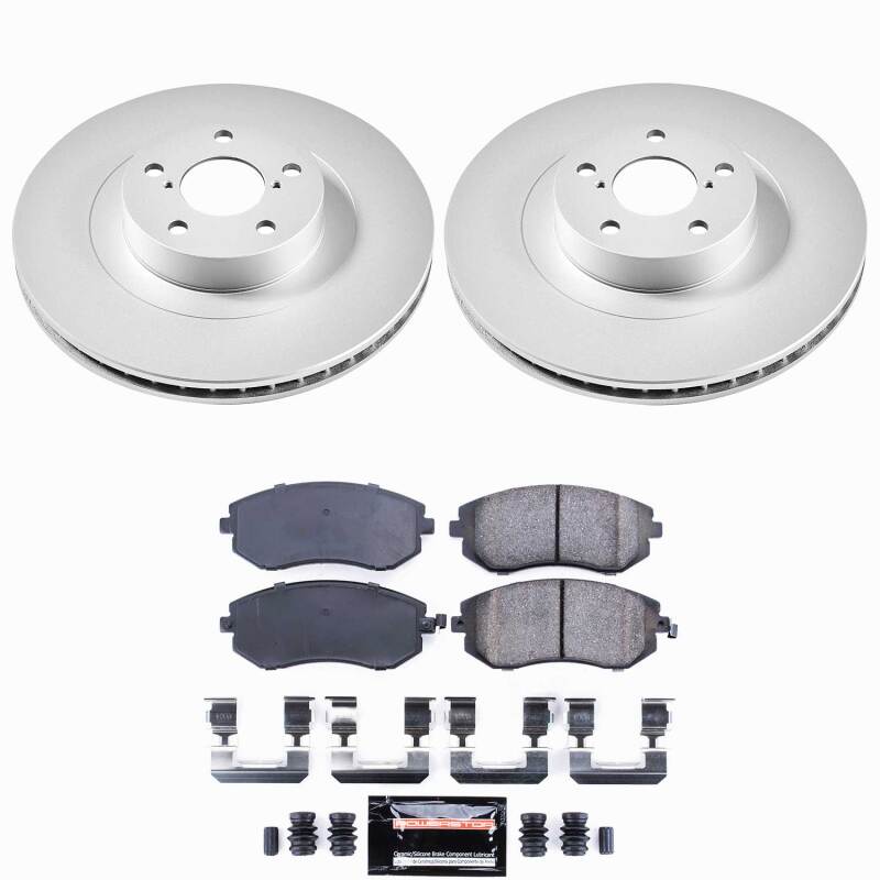 Power Stop 05-06 Saab 9-2X Front Z23 Coated Brake Kit-thumbmail-1