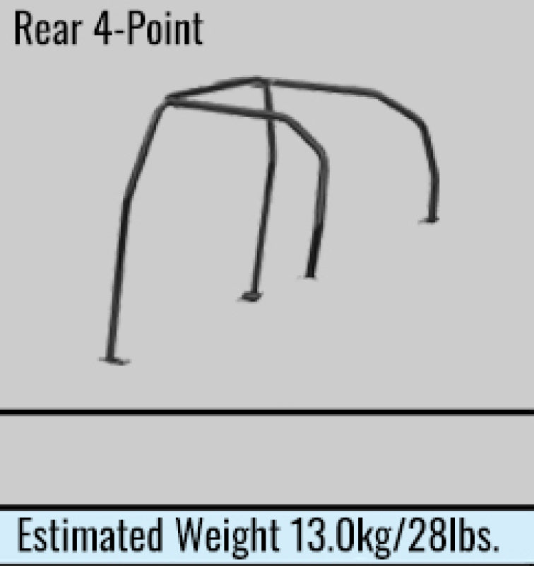 Cusco Safety21 4pt 4 Pssgr BLK Roll Cage Nissan R33 2dr (S/O/No Cancel)-thumbmail-1
