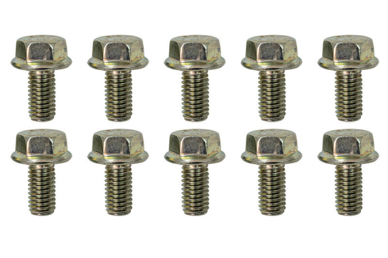 Moroso M8-1.25 x 16mm Non-Serrated Zinc Flange Bolt  - 10 Pack-thumbmail-1