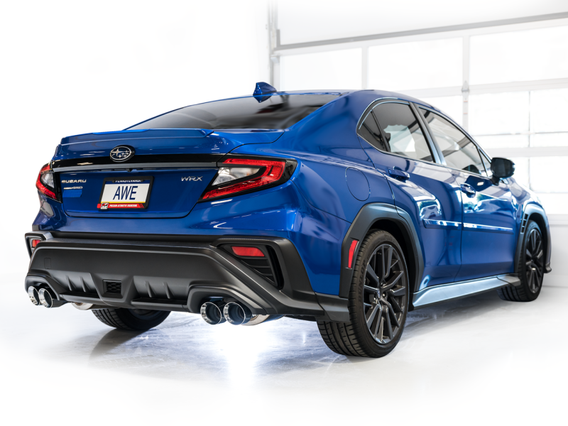AWE Tuning 2022+ VB Subaru WRX Track Edition Exhaust - Chrome Silver Tips-thumbmail-7