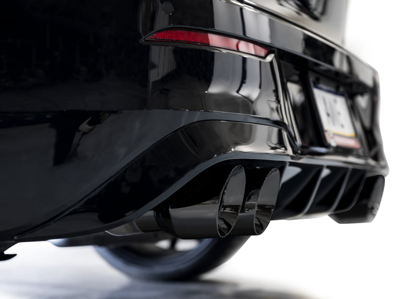 AWE MK8 Volkswagen Golf R 3in Touring Edition Quad Exhaust - Diamond Black Tips-thumbmail-8