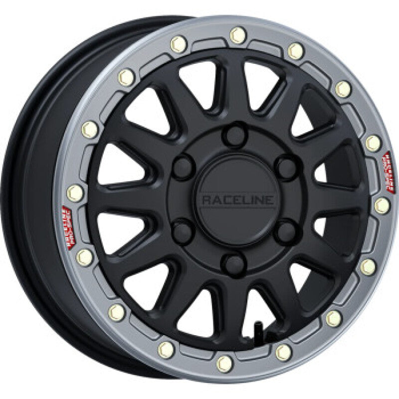 Raceline A14BG Alpha 15x6.5in/6x139.7 BP/74mm Offset/78.1mm Bore - Blk & Gunmetal Ring Beadlock Whl-thumbmail-1