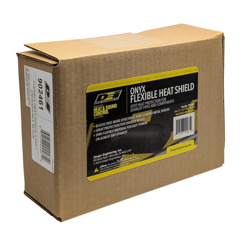 DEI Flexible Pipe Shield - 3.5in x 6.5in - Double Black-thumbmail-2
