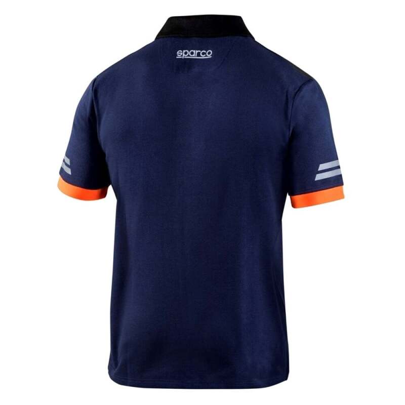 Sparco TW Polo - Large - Navy/Orange-thumbmail-2