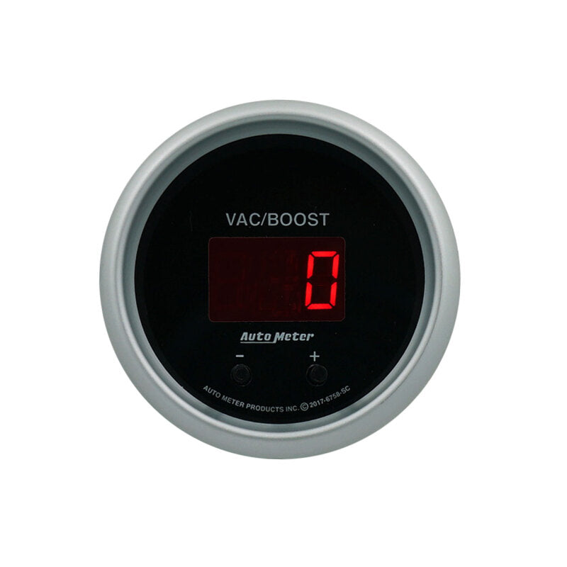 Autometer 52.4mm Black Switchable 0-1600 PSI / 0-110 BAR Vacuum/Boost Sport-Comp Elite Digital Gauge-thumbmail-2