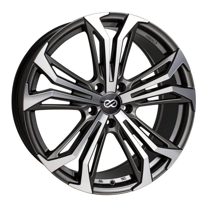 Enkei Vortex 5 Wheel 18x8 40mm Offset 5x108 72.6mm Bore - Anthracite Machined-thumbmail-1