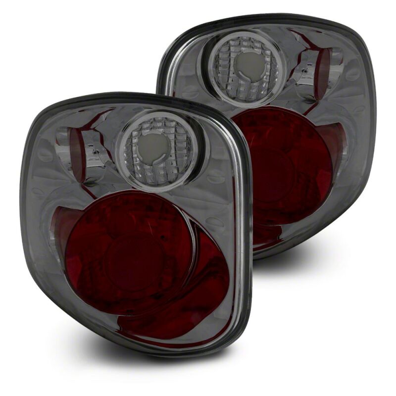 Raxiom 01-03 Ford F-150 Flareside Axial Series Version 2 Tail Lights- Chrome Housing- Smoked Lens-thumbmail-1