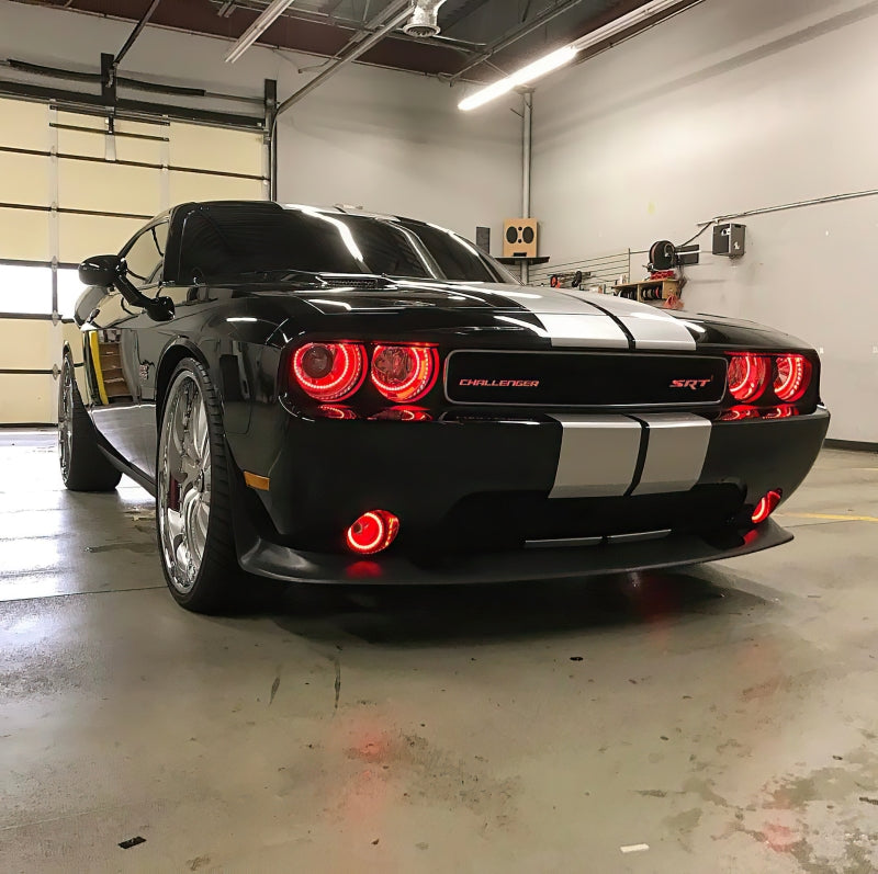 Oracle 08-14 Dodge Challenger LED Projector Headlight Halo Kit - Red-thumbmail-10
