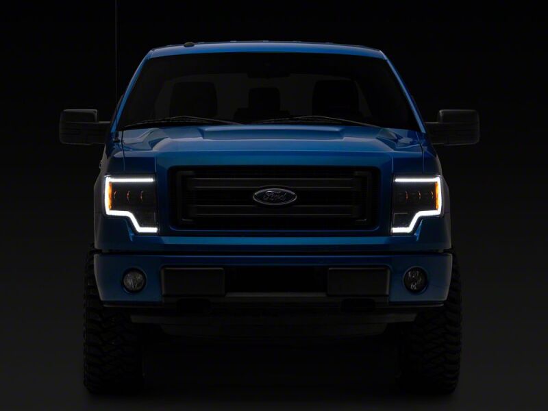 Raxiom 09-14 Ford F-150 CXR Series LED Projector Headlights- Black Housing- Clear Lens-thumbmail-6