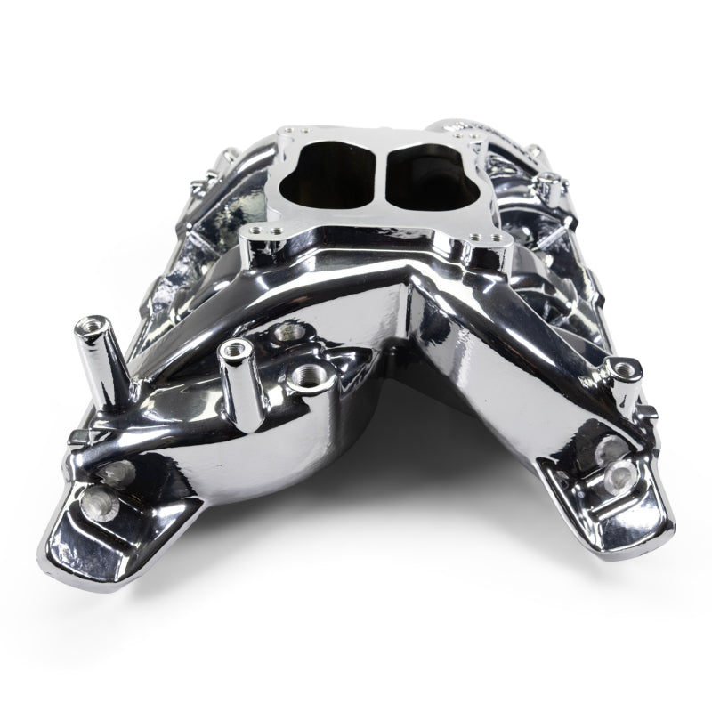 Edelbrock Pontiac 326-455 Performer RPM Intake Manifold - Chrome Plasma Finish-thumbmail-6