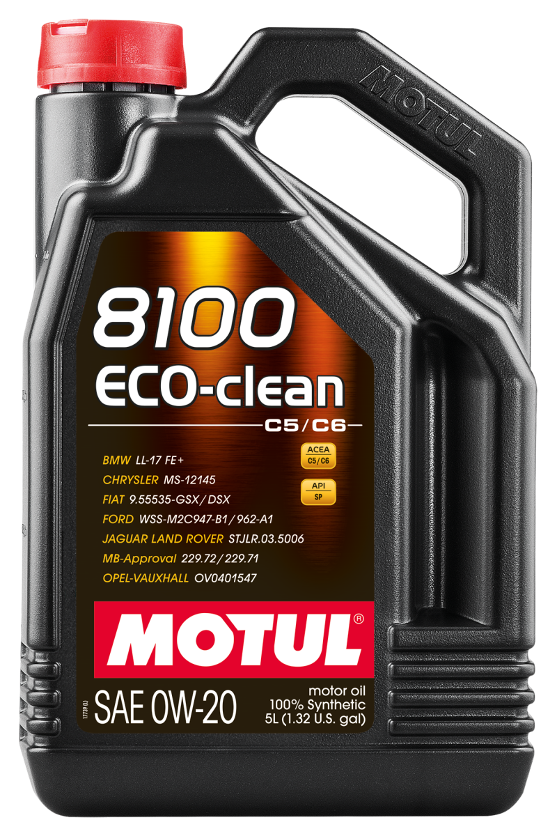 Motul 5L Synthetic Engine Oil 8100 0W20 Eco-Clean-thumbmail-2