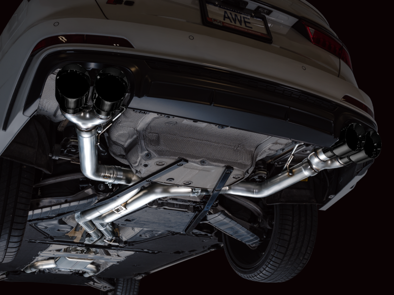 AWE Tuning 19-23 Audi C8 S6/S7 2.9T V6 AWD Track Edition Exhaust - Diamond Black Tips-thumbmail-7