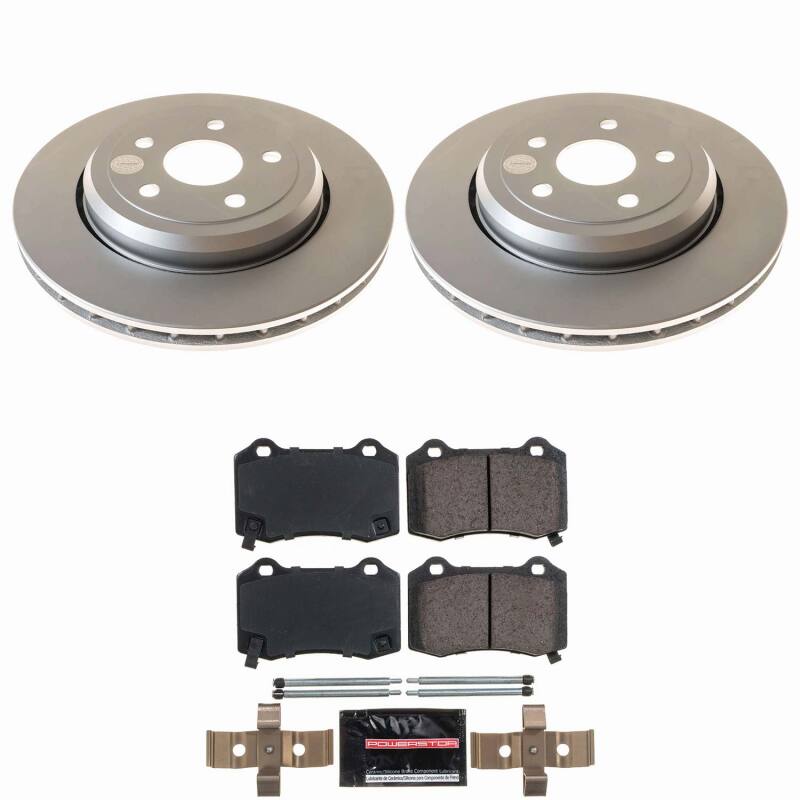 Power Stop 12-17 Jeep Grand Cherokee Rear Z23 Coated Brake Kit-thumbmail-1