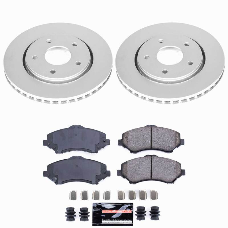 Power Stop 08-16 Chrysler Town & Country Front Z23 Coated Brake Kit-thumbmail-1