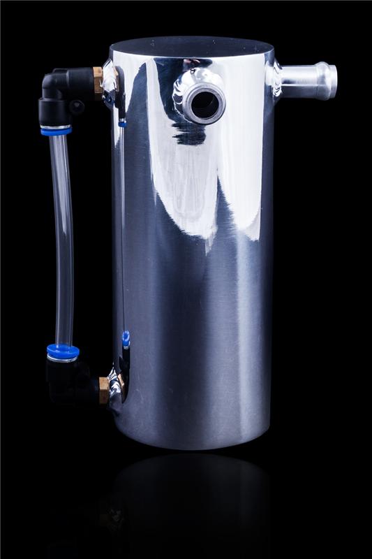 Weapon R 24 fl oz Polished Oil Catch Can w/ 15mm Inlet Ports-thumbmail-2