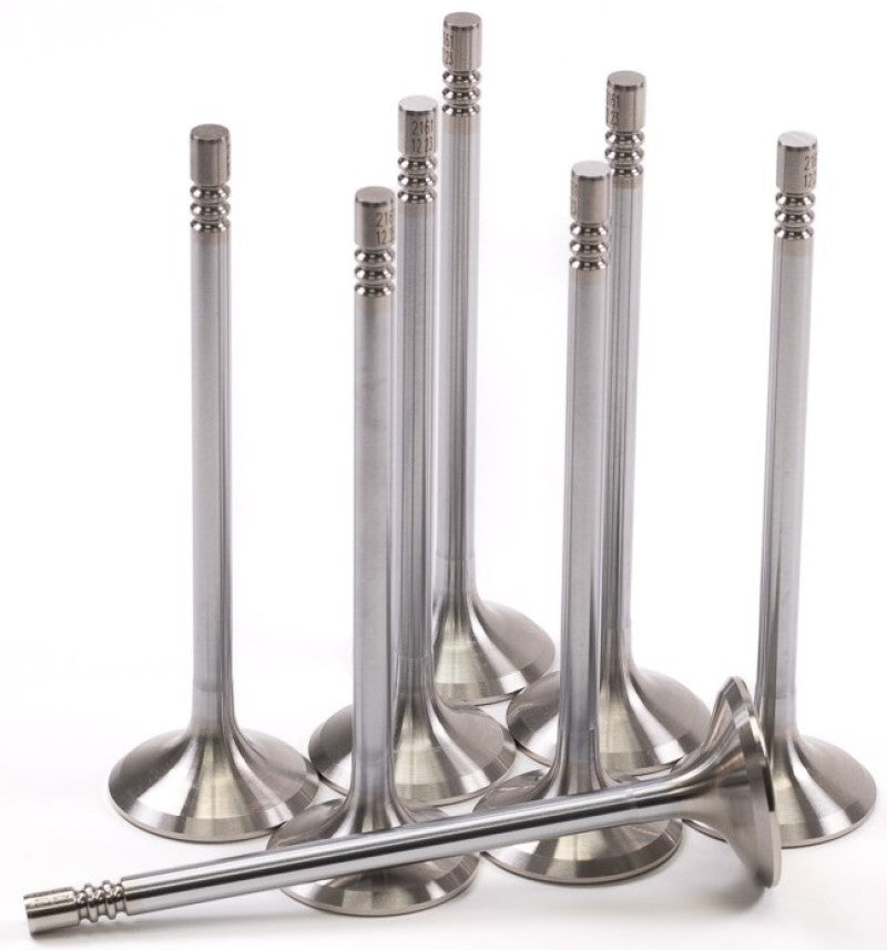 GSC P-D Ford Mustang 5.0L Coyote Gen 3 33mm Head (+1mm) Chrome Polished Exhaust Valve - Set of 8-thumbmail-1