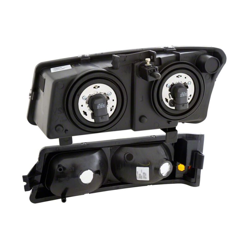 Raxiom 03-06 Chevrolet Silverado 1500 Axial Series Euro Headlights- Black Housing- Clear Lens-thumbmail-2