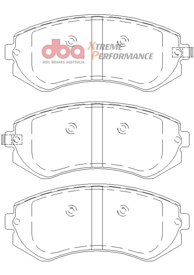 DBA 90-96 Nissan 240SX w/ABS XP Performance Front Brake Pads-thumbmail-2