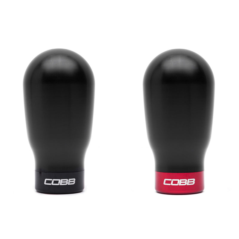 Cobb Mazda 6-Speed Tall Weighted COBB Shift Knob - Black (Incl. Both Red + Blk Collars)-thumbmail-1