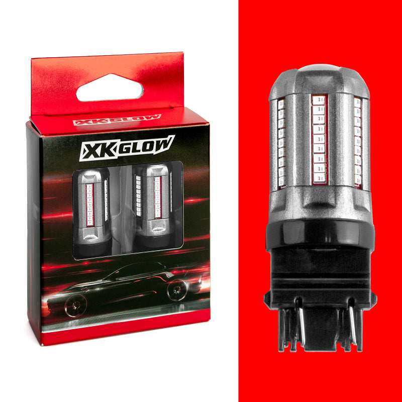 XK Glow 2pc Red 3157 Auto Bulb-thumbmail-2