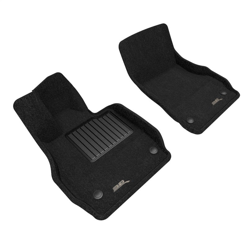 3D MAXpider 20-23 Chevrolet Corvette C8 Elegant R1 Floormat Set - Black-thumbmail-1