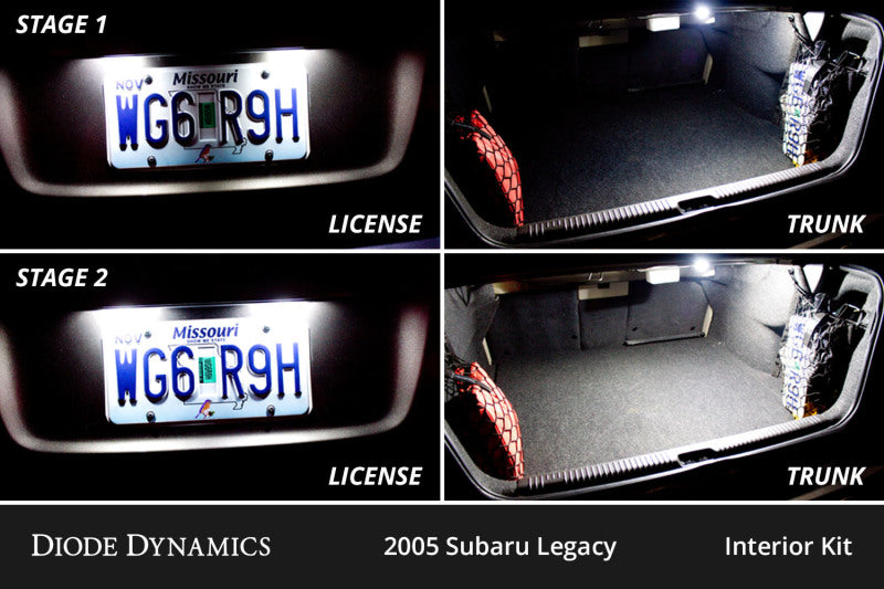 Diode Dynamics 05-09 Subaru Legacy Interior LED Kit Cool White Stage 2-thumbmail-3