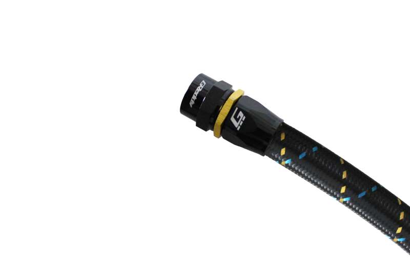 GReddy AN04 STRAIGHT HOSE END SWIVEL BLACK/GOLD ANODIZED-thumbmail-6