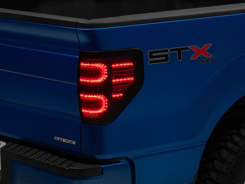Raxiom 09-14 Ford F-150 Styleside Axial Series LED Tail Lights- Black Housing- Smoked Lens-thumbmail-6