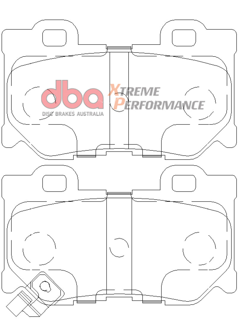 DBA 2009+ Nissan 370Z XP Extreme Performance Brake Pads - Rear-thumbmail-2