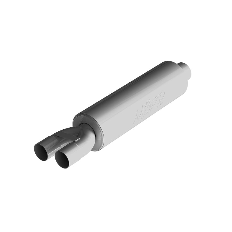 MBRP Universal 3in ID Inlet 2.5in ID Outlet 30.5in Chambered Aluminum Muffler (NO DROPSHIP)-thumbmail-1