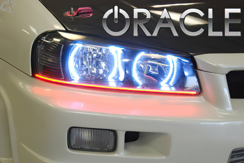 Oracle 98-01 Nissan Skyline LED Headlight Halo Kit - Blue-thumbmail-4