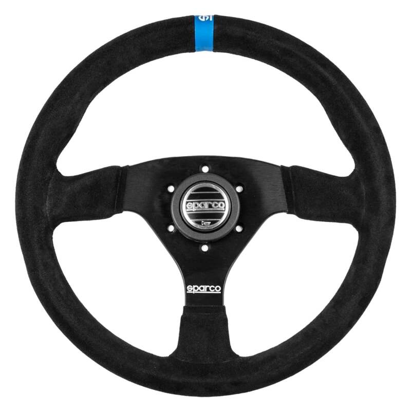Sparco Steering Wheel 383 Suede Black w/ Logo-thumbmail-1