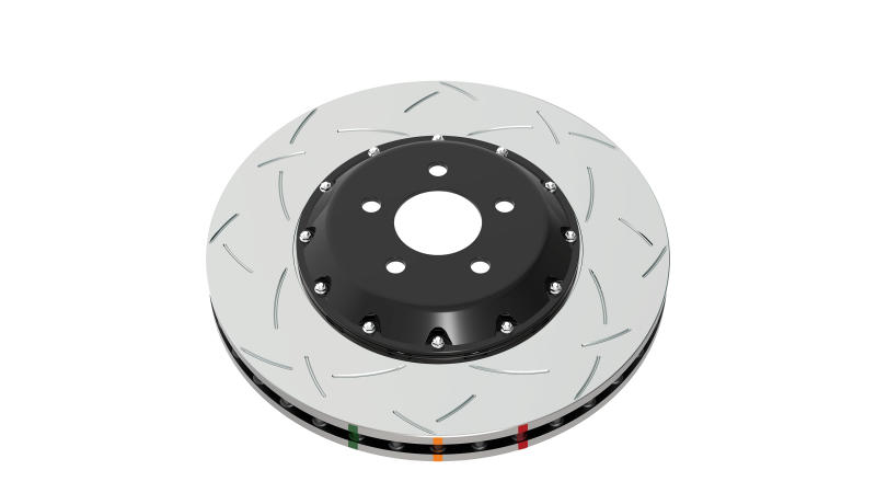DBA 07-12 Audi R8 4.2L/5.2L 5000 Series Slotted & Drilled Rear Rotor w/Clear Anodized Hat-thumbmail-3