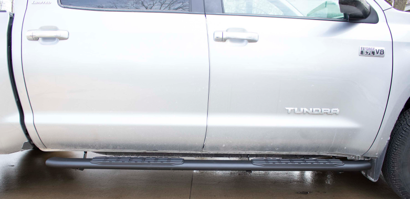 Fishbone Offroad 07-21 Toyota Tundra Crew Max Cab Oval Side Steps - Black Textured-thumbmail-5